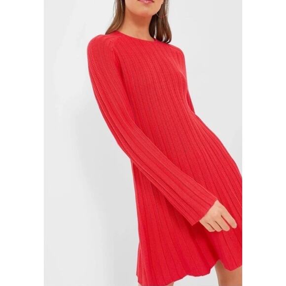 Tuckernuck Pomander Place Red Adi Knit Mini Dress bell sleeve Size XXLarge NWT - Picture 1 of 16